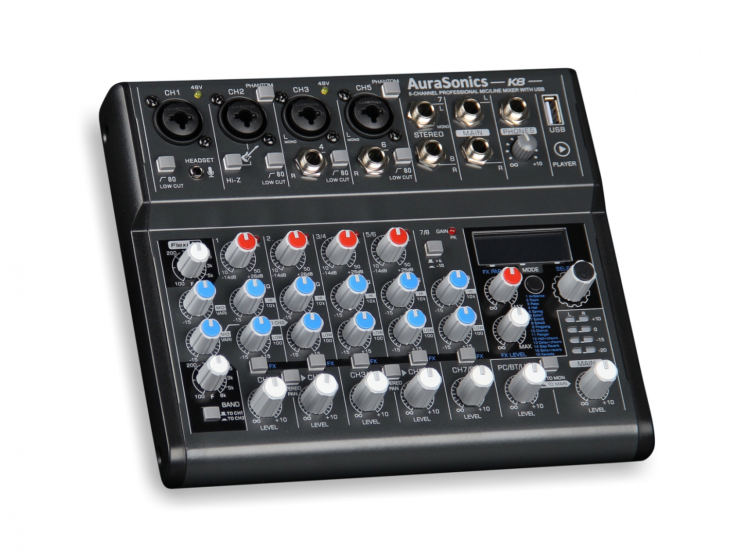 AuraSonics K8 компактный микшерный пульт в Городеце