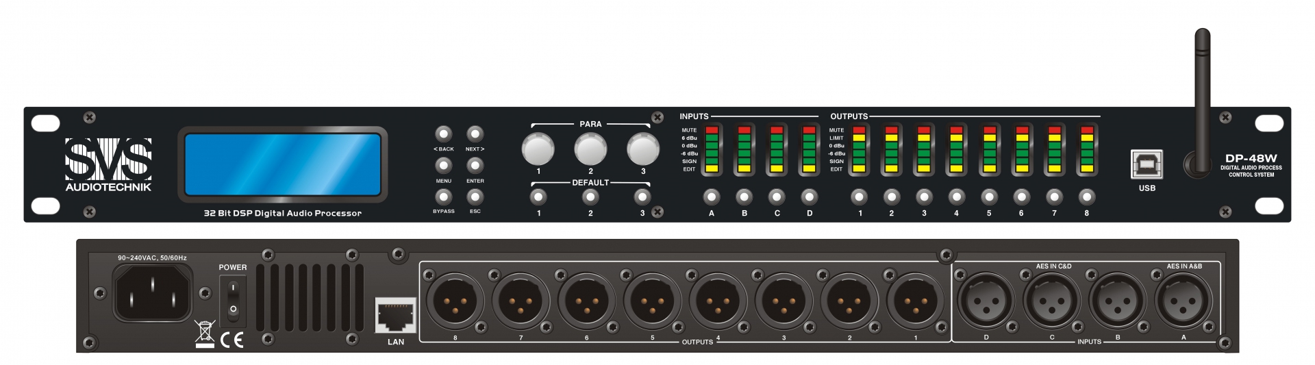 SVS Audiotechnik DP-48W Цифровой процессор: 4 входа 8 выходов в Городеце