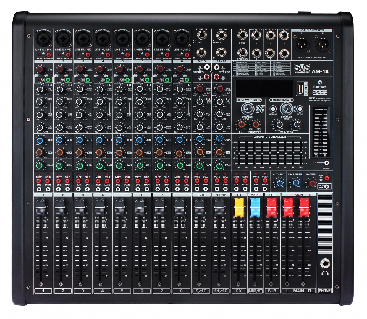 SVS Audiotechnik mixers AM-12 Микшерный пульт аналоговый, 12-канальный в Городеце
